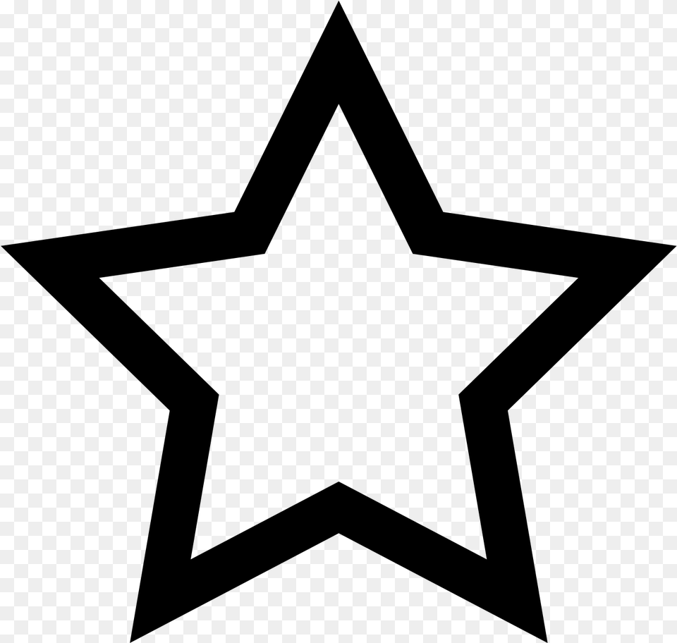 Star Empty, Gray Free Png