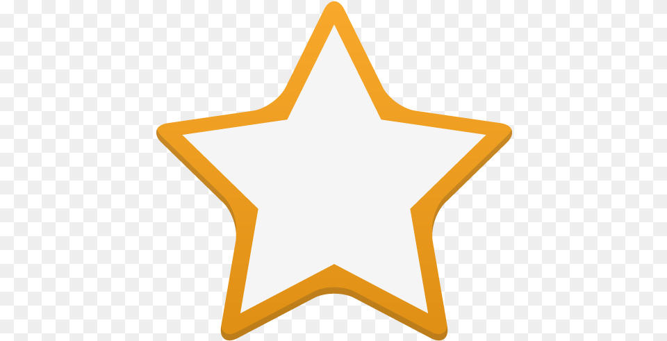 Star Empty Icon Orange Star Vector, Star Symbol, Symbol, Blackboard Free Transparent Png