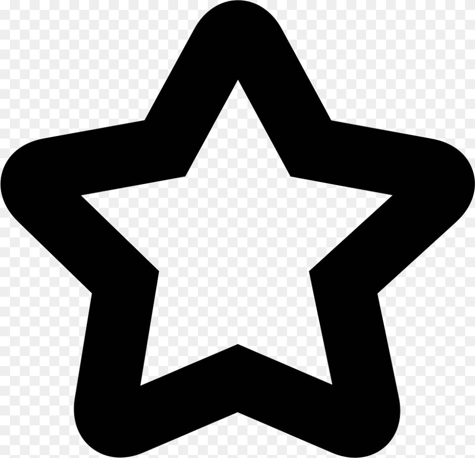Star Empty Shape Comments Empty Star Icon, Star Symbol, Symbol, Cross Free Transparent Png