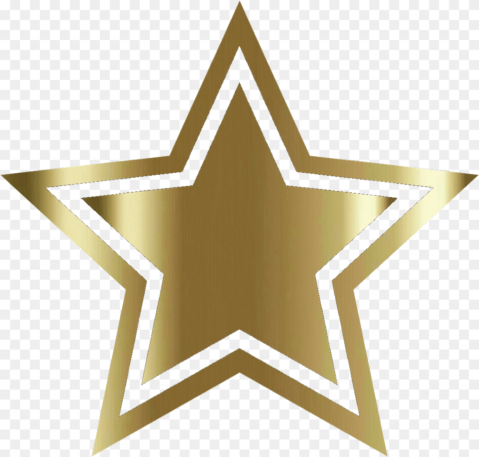 Star Estrela Gold Golden Ouro Dourada Stars Cowboys Decal, Star Symbol, Symbol, Cross Free Transparent Png