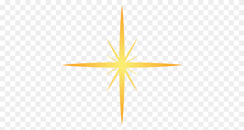 Star Explosion Yellow, Flare, Light, Symbol, Cross Png Image
