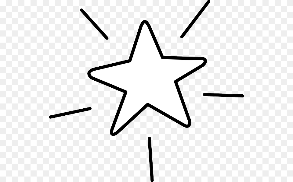 Star Favorite Shine Bookmark Star Clipart Black And White, Star Symbol, Symbol Free Png Download