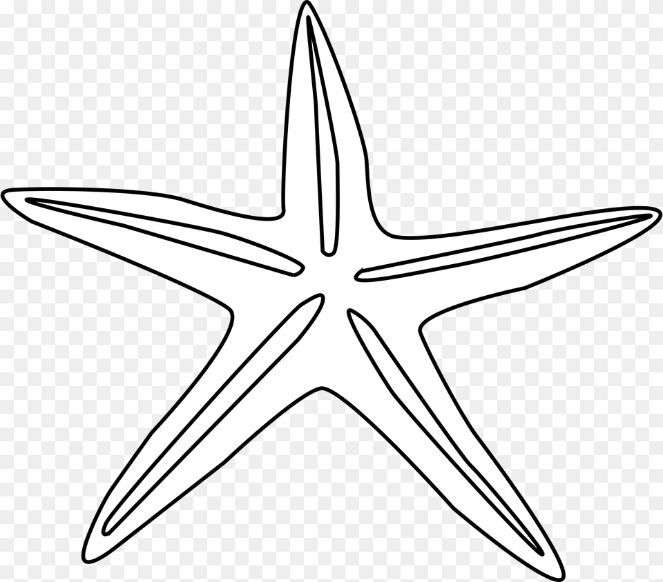 Star Fish Outline, Animal, Sea Life, Blade, Dagger Free Png Download