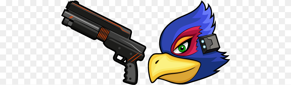 Star Fox Falco Lombardi And Blaster Cursor U2013 Custom Star Fox Blaster, Firearm, Weapon, Gun, Handgun Png Image