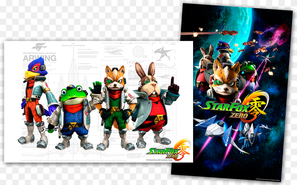 Star Fox Front And Back Images Of The Star Fox Zero Star Fox Zero Strategy Guide, Toy, Book, Comics, Publication Free Transparent Png