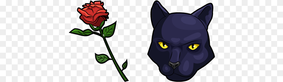 Star Fox Panther Caroso Rose Cursor U2013 Custom Browser Garden Roses, Flower, Plant, Animal, Cat Free Png