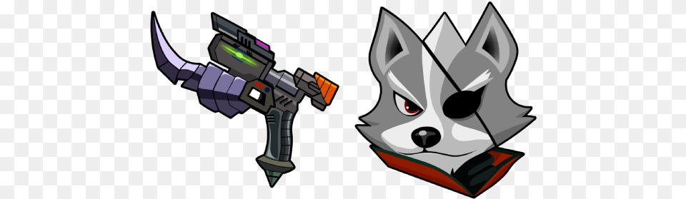 Star Fox Wolf O Donnell Blaster Cursor U2013 Custom Cartoon, Firearm, Weapon Png