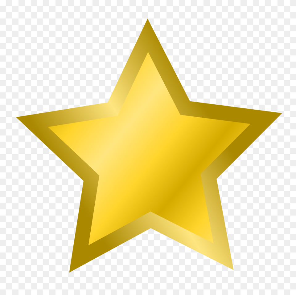 Star Stock Photo Illustration Of A Gold Star, Star Symbol, Symbol, Cross Free Png