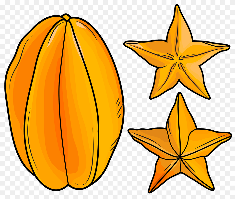 Star Fruit Clipart, Star Symbol, Symbol, Leaf, Plant Free Png Download