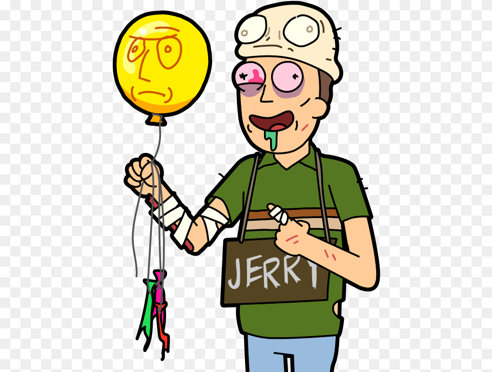 Star Gitl From Rick And Morty Picture Jerry Rick And Morty, Balloon, Person, Face, Head Free Png Download