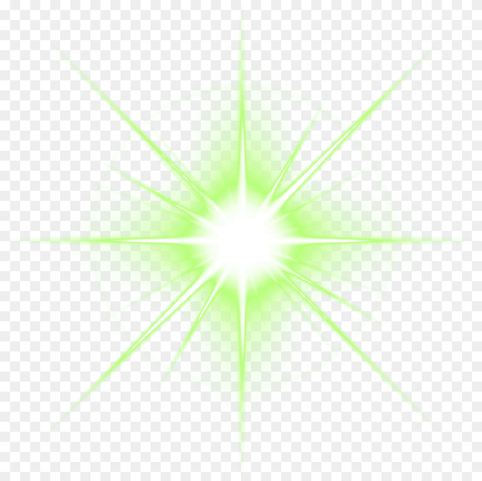 Star Glow, Flare, Green, Light, Lighting Free Png