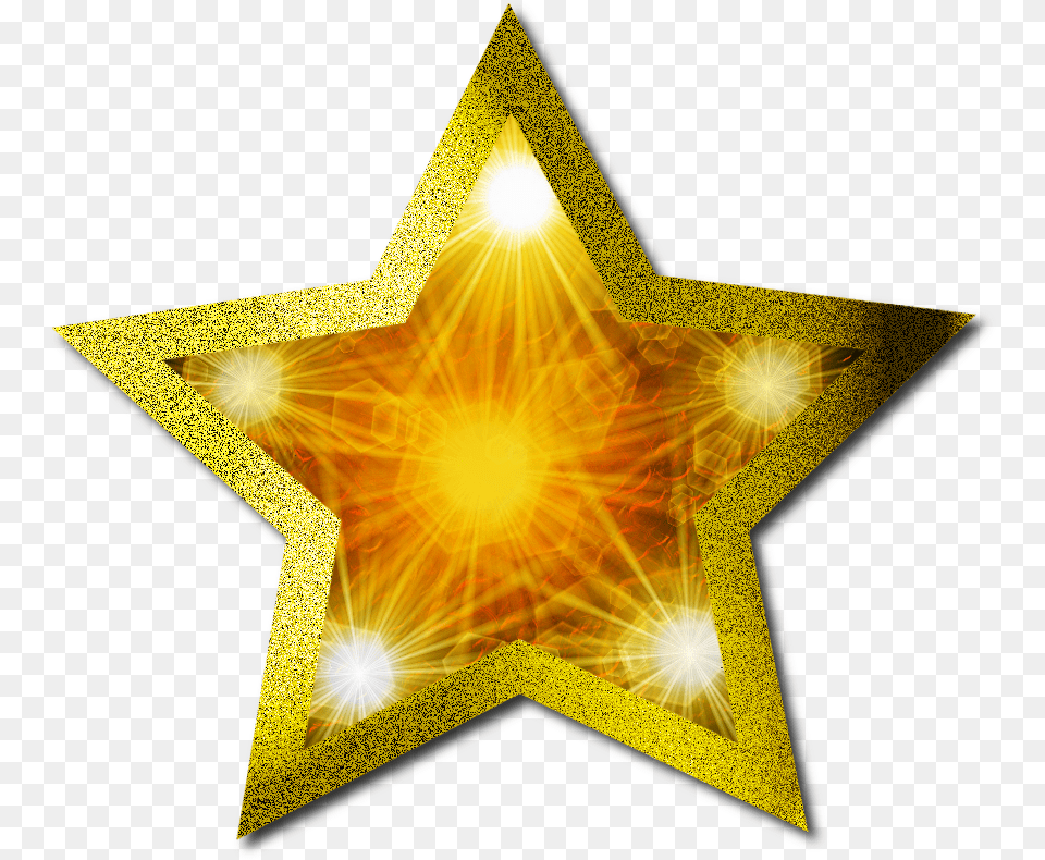 Star Gold Christmas Star, Lighting, Star Symbol, Symbol, Cross Free Png Download