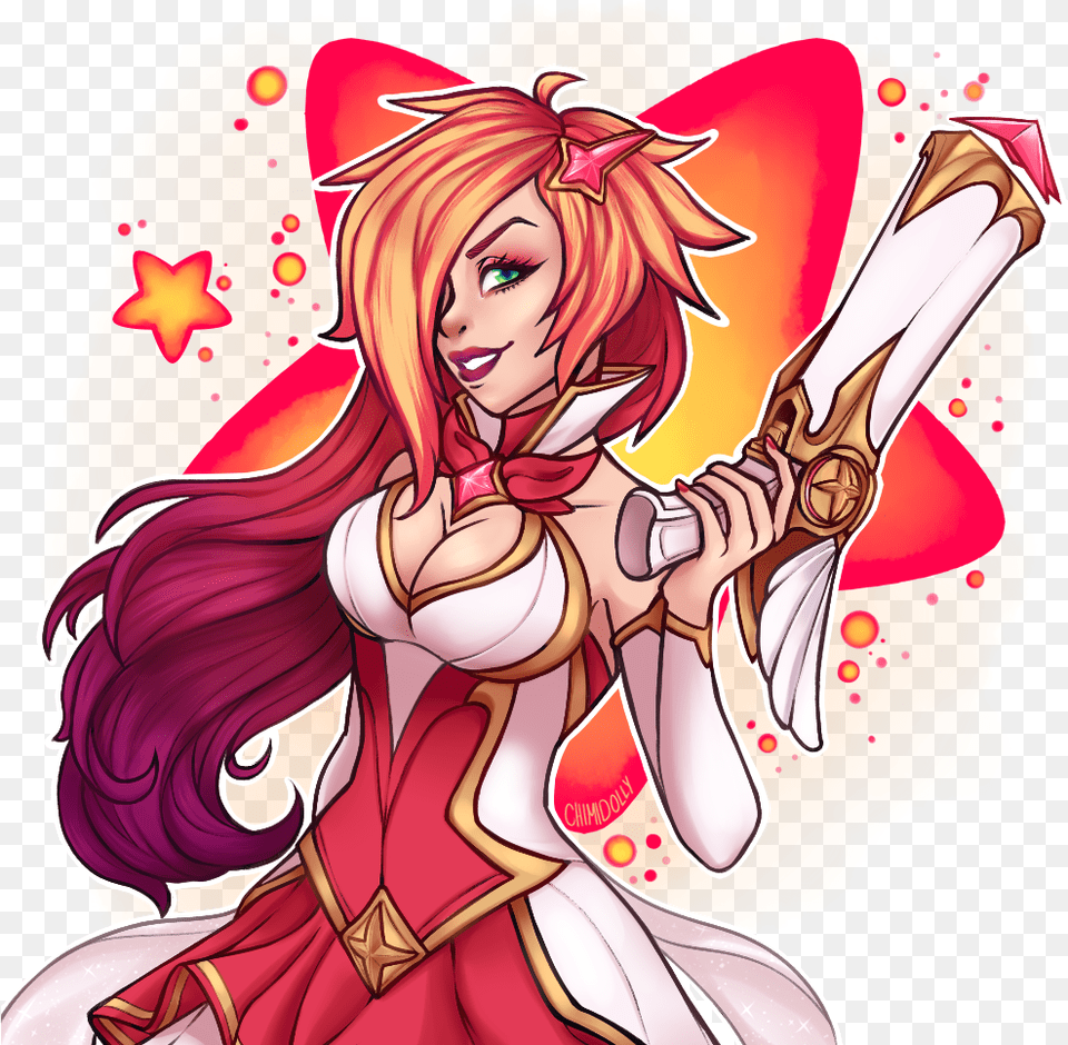 Star Guardian Miss Fortune By Chimidolly Hd Wallpaper, Book, Comics, Publication, Adult Png Image