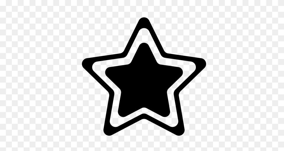 Star Icon, Gray Free Png