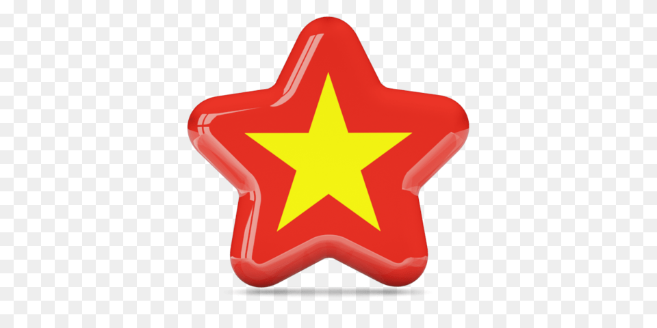 Star Icon Illustration Of Flag Of Vietnam, Star Symbol, Symbol, Food, Ketchup Free Png Download