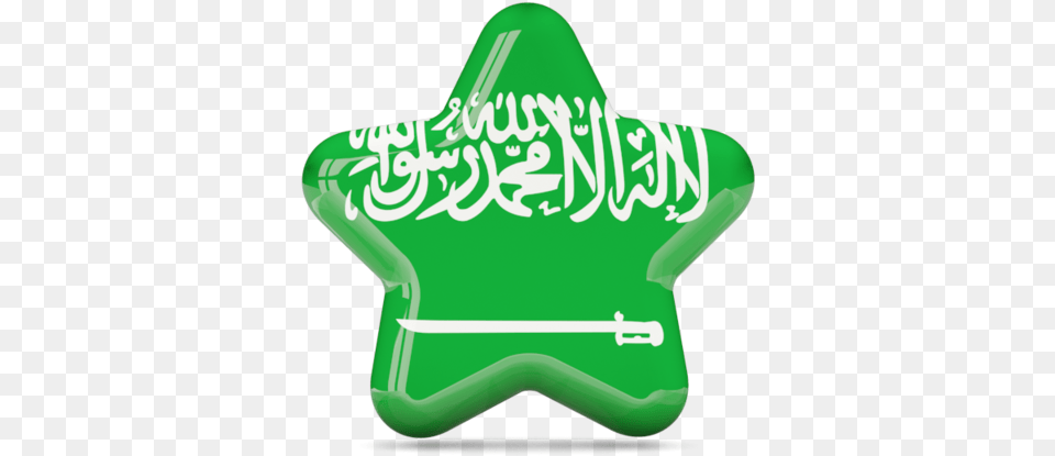 Star Icon Illustration Of Flag Saudi Arabia High Resolution Ksa Flag, Food, Sweets, Symbol Free Transparent Png