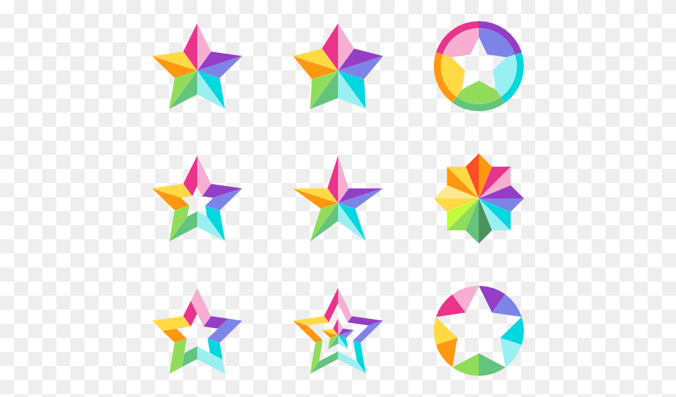 Star Icon Packs, Star Symbol, Symbol, Paper Png Image