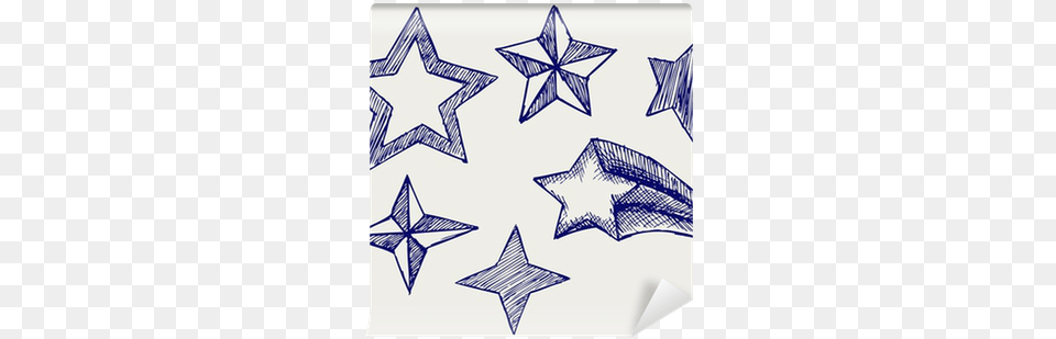 Star Icons Doodle Style Wall Mural U2022 Pixers We Live To Change Different Ways To Draw A Star, Star Symbol, Symbol Free Transparent Png
