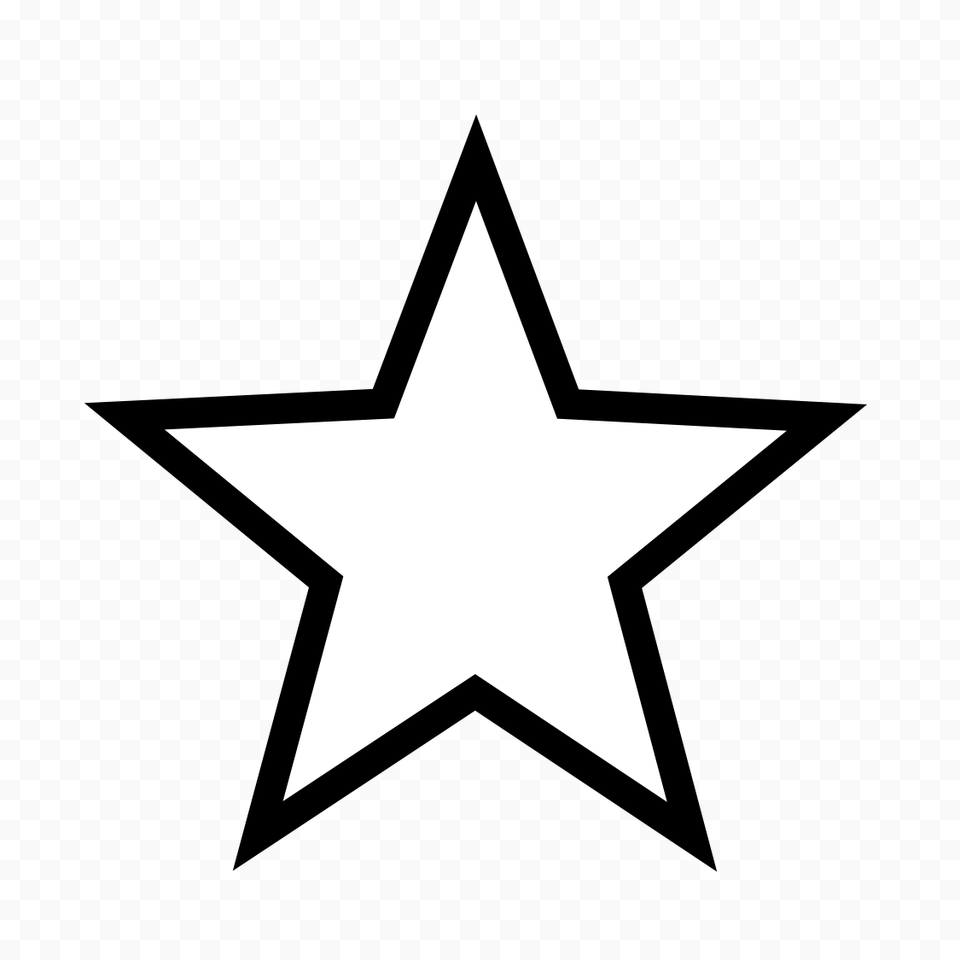 Star Images Black And White, Star Symbol, Symbol, Cross Free Transparent Png
