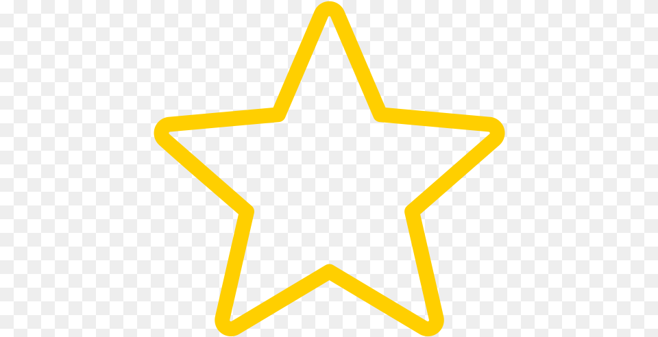 Star Line Yellow Icon And Svg Vector Download M Star, Star Symbol, Symbol Free Png