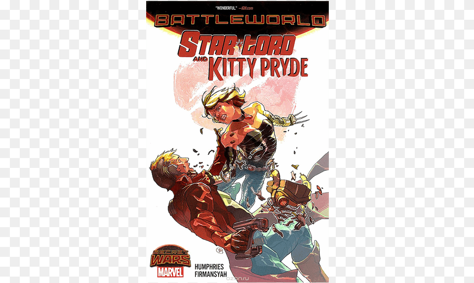 Star Lord And Kitty Pryde Comic, Book, Comics, Publication, Person Png