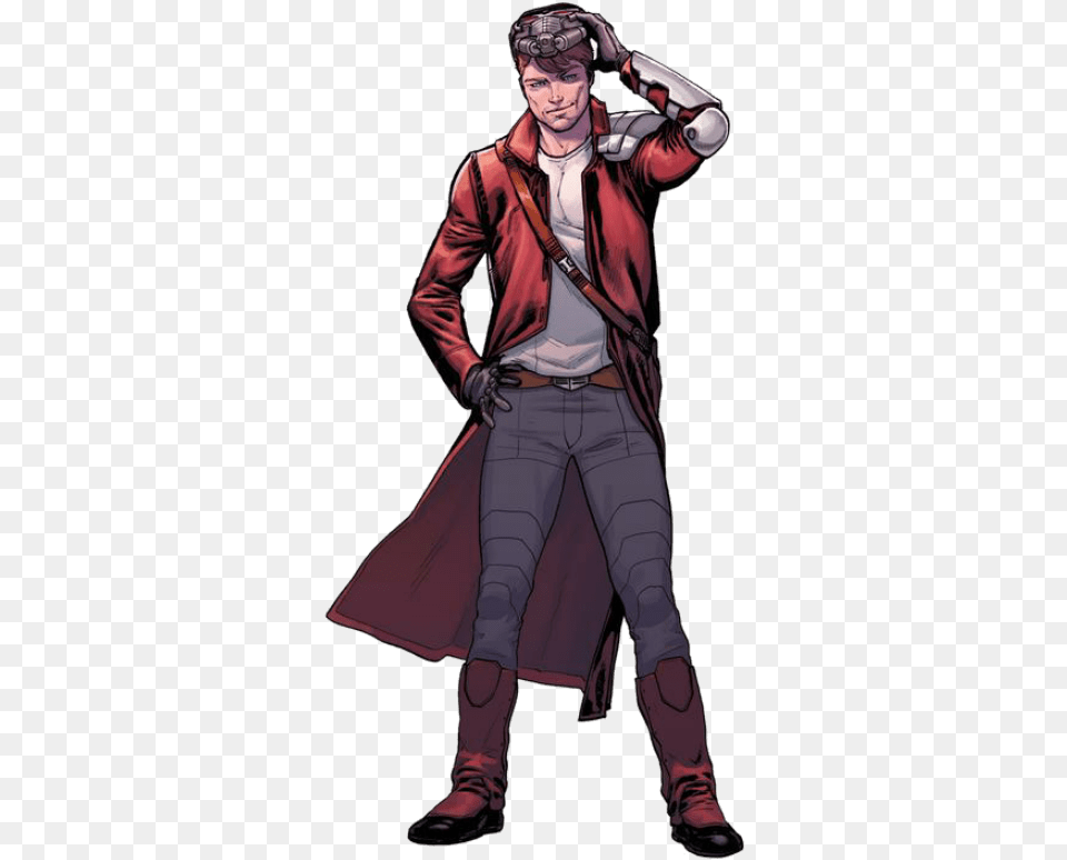 Star Lord File Marvel All New All Different Star Lord, Publication, Book, Clothing, Coat Png Image