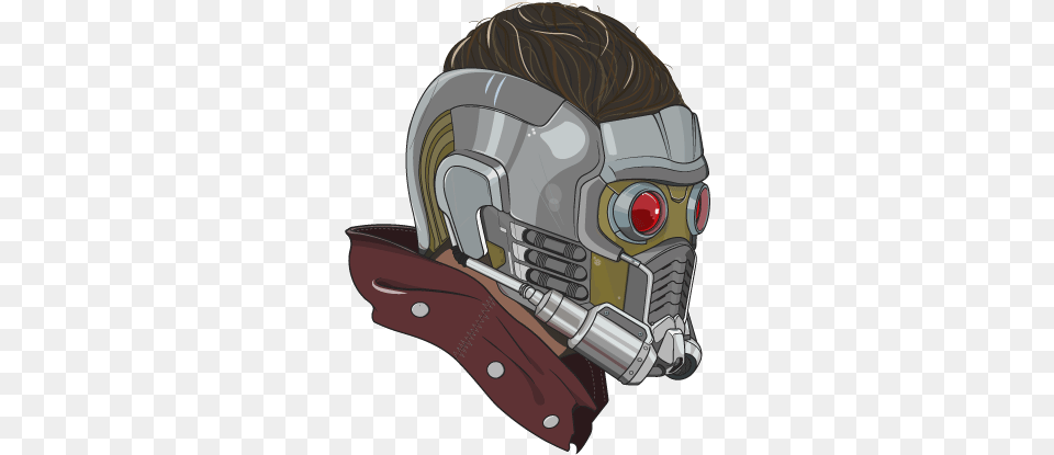 Star Lord Illustration, Helmet, American Football, Football, Person Free Png