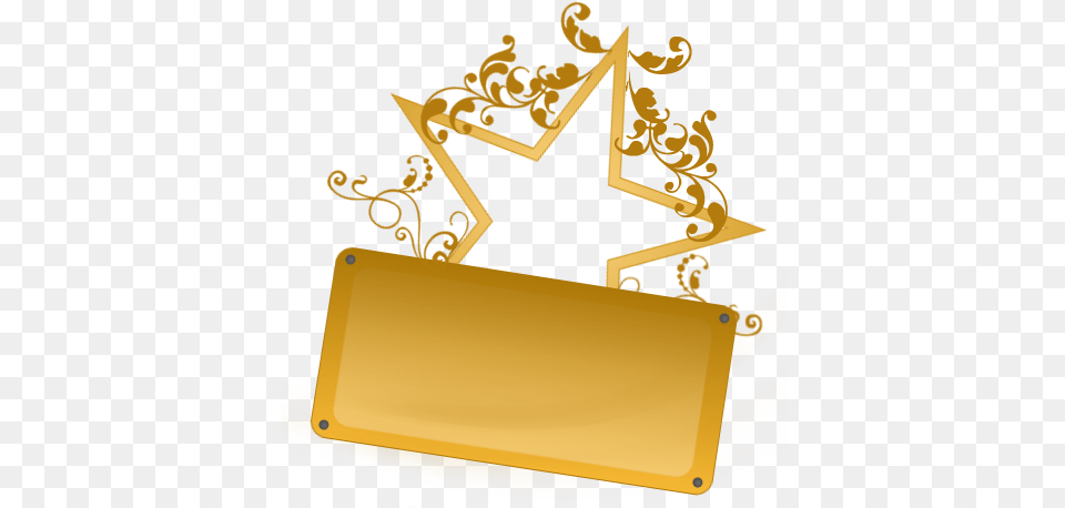 Star Nameplate Psd Official Psds Star Nameplate, Gold, Accessories, Treasure Free Transparent Png