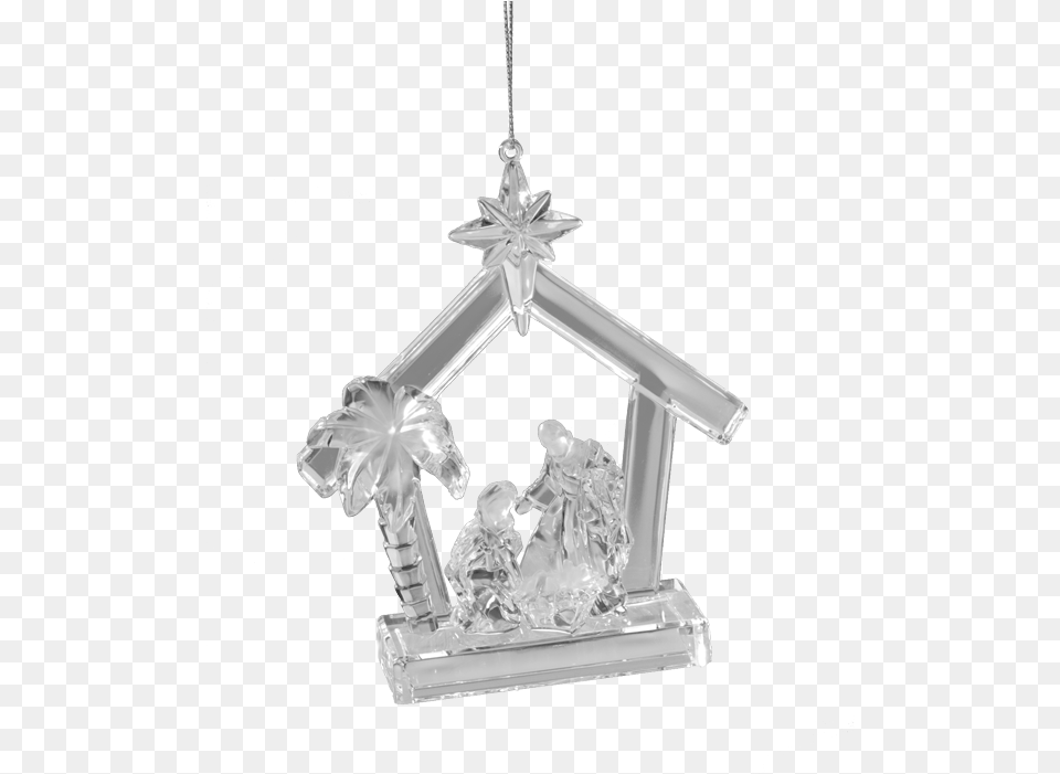 Star Of Bethlehem Christmas Ornament, Accessories, Crystal, Silver, Adult Free Png Download