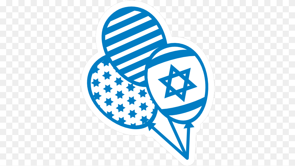 Star Of David Balloons Sticker Simbolo Que Representa Israel, Clothing, Hat, Star Symbol, Symbol Png Image