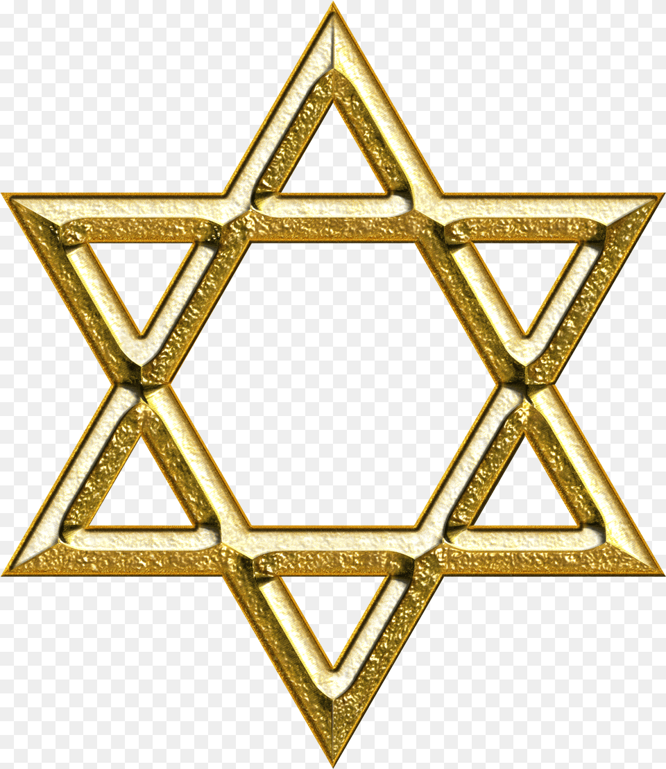 Star Of David Computer Generated Star Of David In Judaism Gold Star Of David Png Image