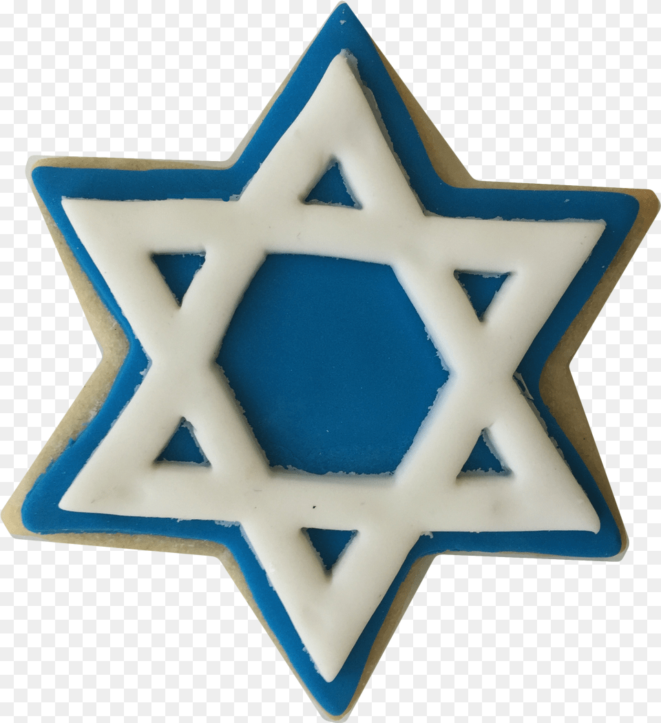 Star Of David Cookies Emblem, Star Symbol, Symbol, Cross Free Png Download