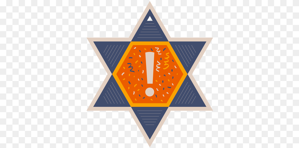 Star Of David Exclamation Mark Banner Essex County Department, Badge, Logo, Symbol, Scoreboard Free Transparent Png