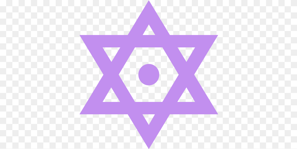 Star Of David Hexagram, Star Symbol, Symbol, Purple Png