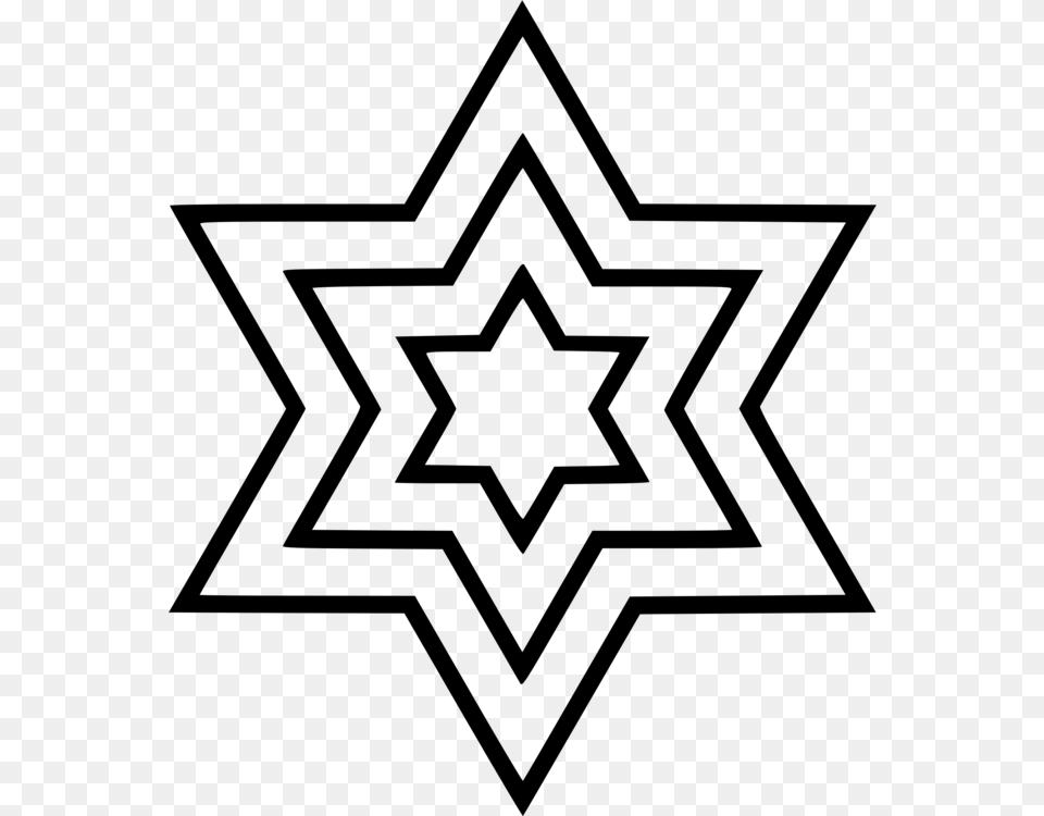 Star Of David Jewish Symbolism Judaism Religion, Gray Free Png