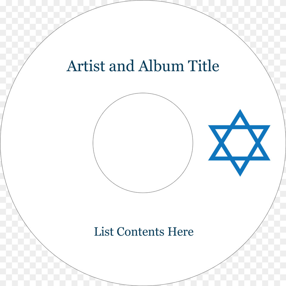 Star Of David Predesigned Template For Holiday Projects Avery Dot, Disk, Dvd Png Image