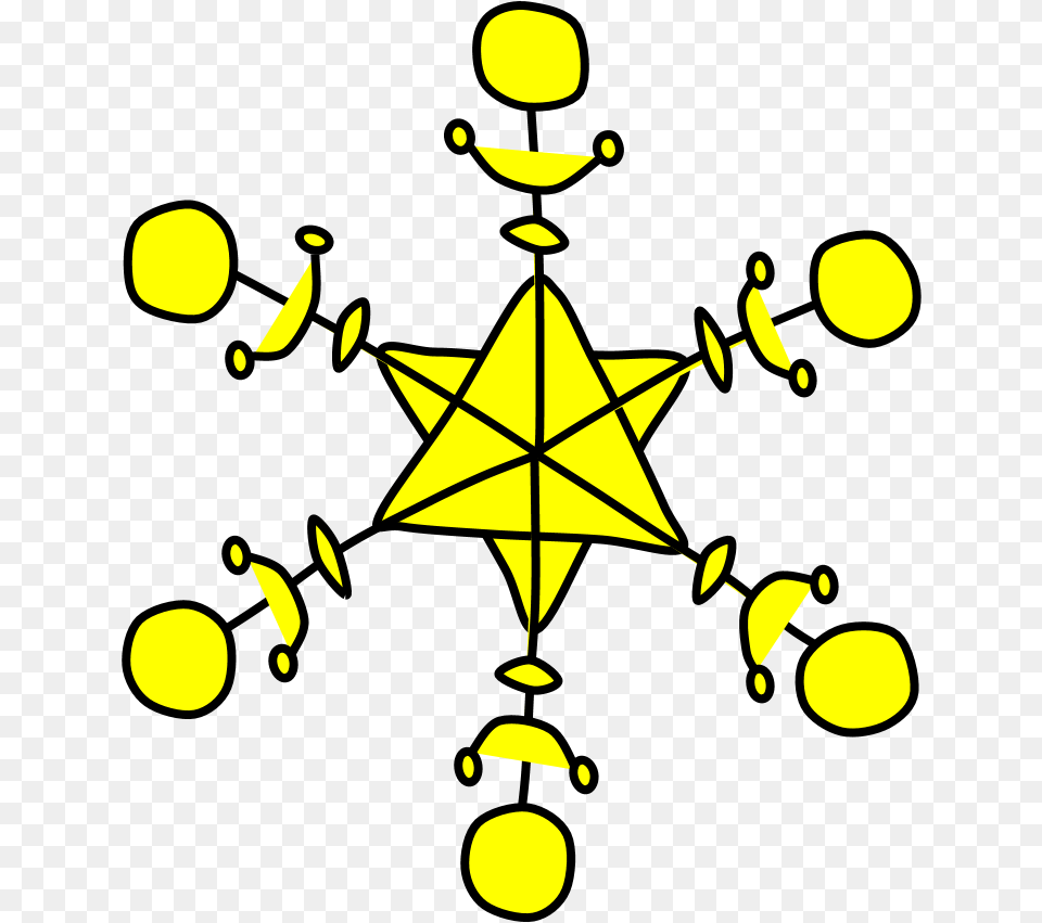 Star Of David Snowflake Yellow Chertezhi Syurikenov, Symbol Free Transparent Png