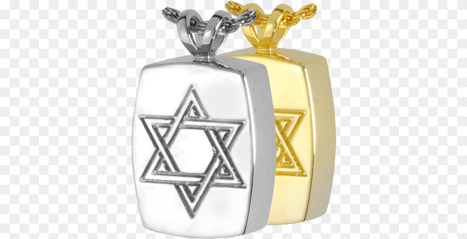 Star Of David Urn Necklace Star Of David Traits, Accessories, Jewelry, Silver Free Transparent Png