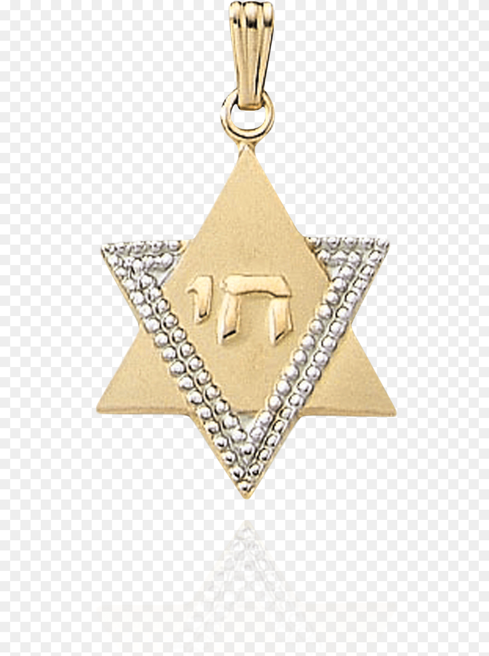 Star Of David With Chai Pendant Emblem, Accessories, Jewelry, Necklace Png Image