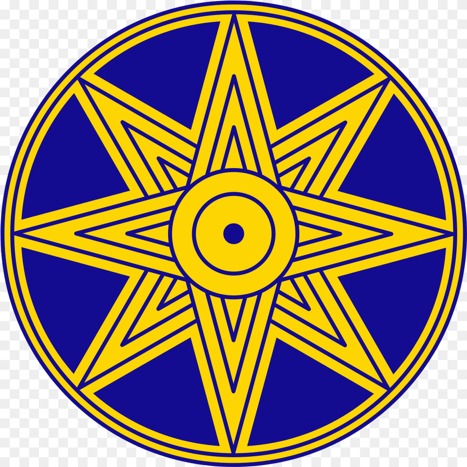 Star Of Ishtar, Symbol, Star Symbol, Road Sign, Sign Free Png Download