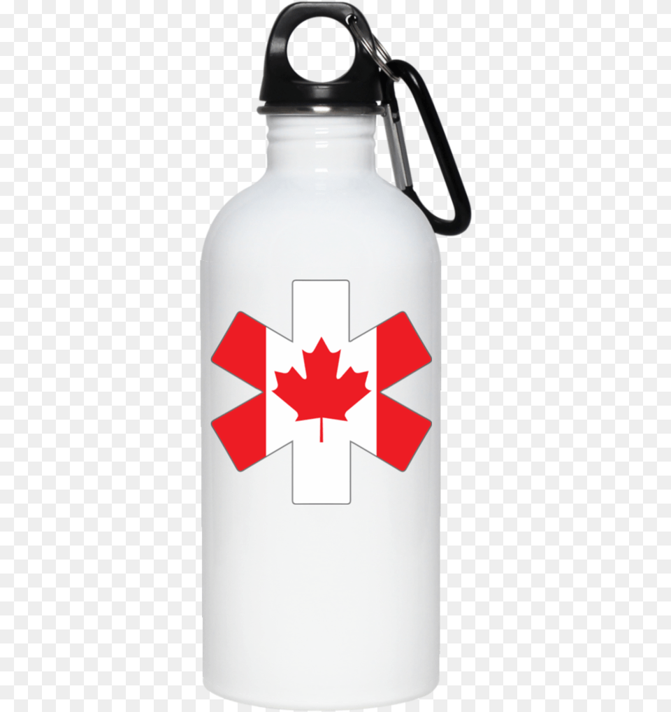 Star Of Life Canada 20 Oz Stainless Steel Water Bottle Water Bottle, Leaf, Plant, Shaker, Water Bottle Png Image