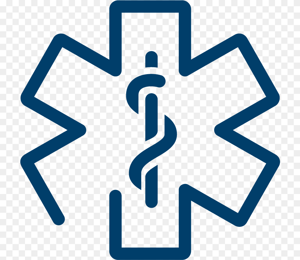 Star Of Life White Blue, Nature, Outdoors, Snow Free Png Download