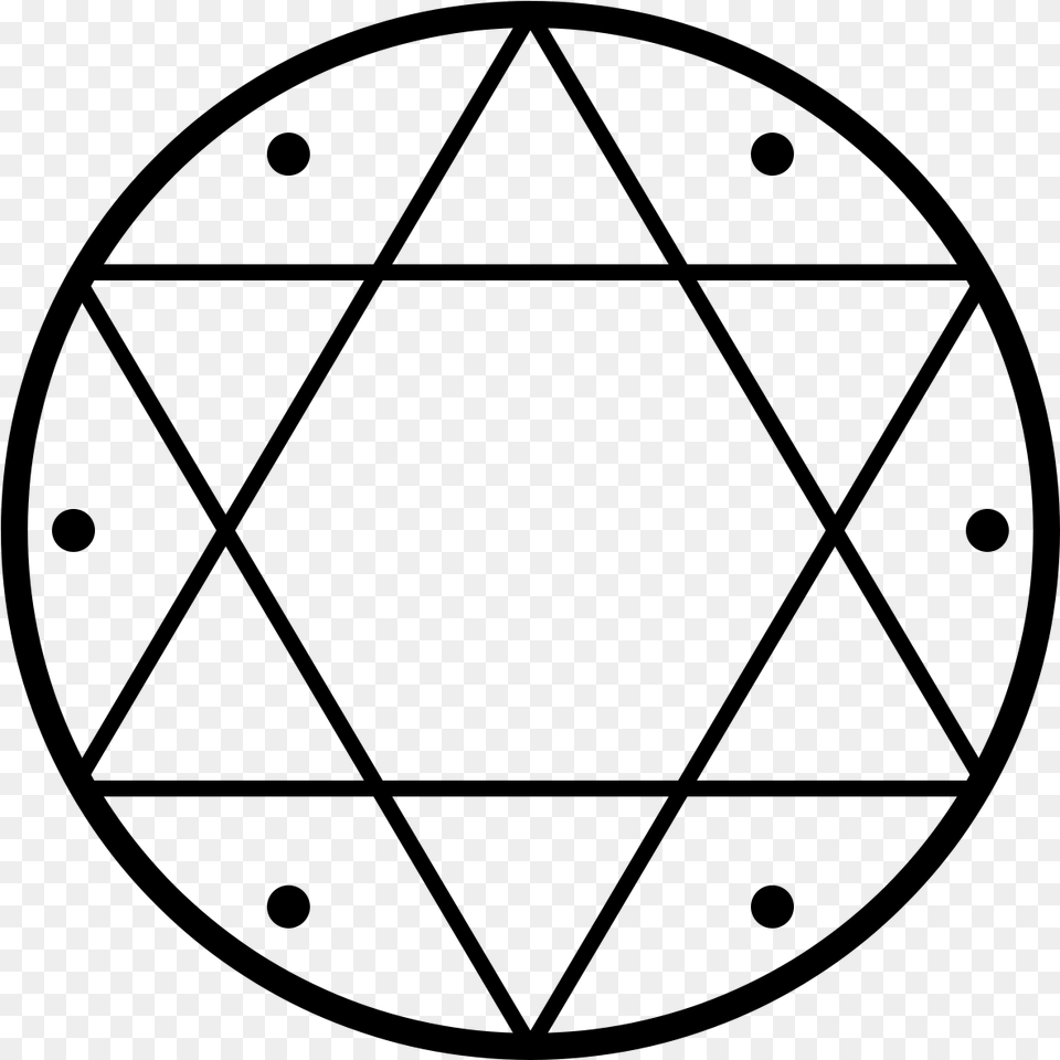 Star Of Solomon, Gray Free Transparent Png