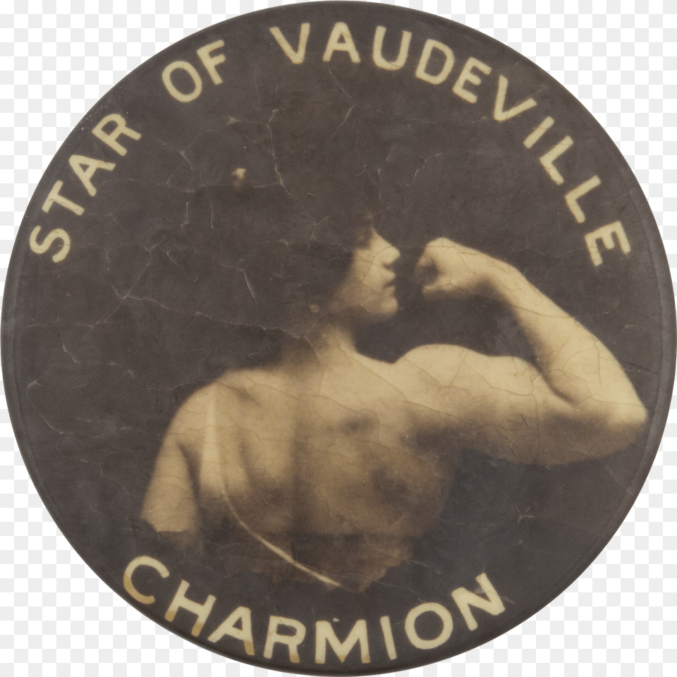 Star Of Vaudeville Charmion Entertainment Button Museum Coin Png Image