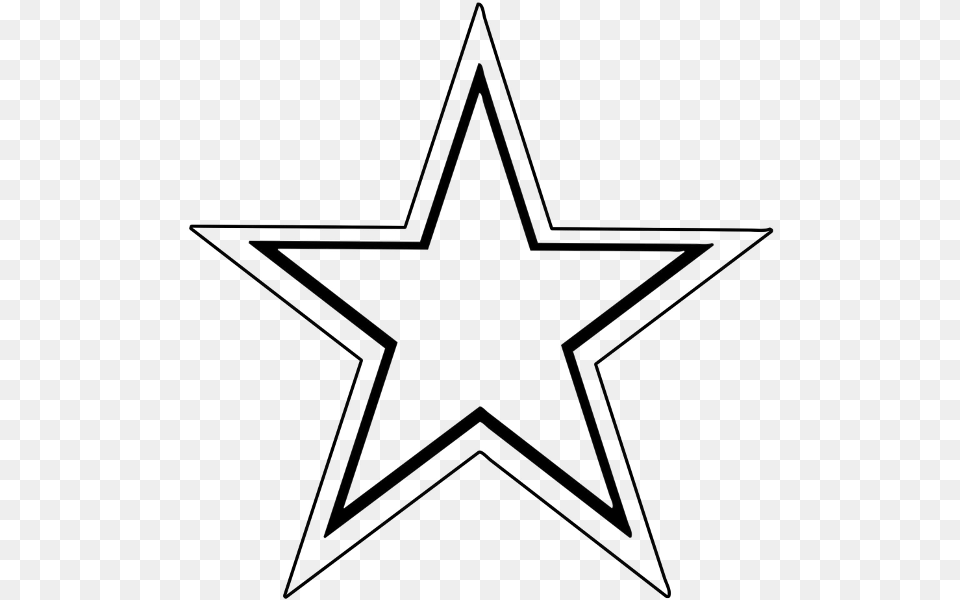 Star Outline, Gray Png Image