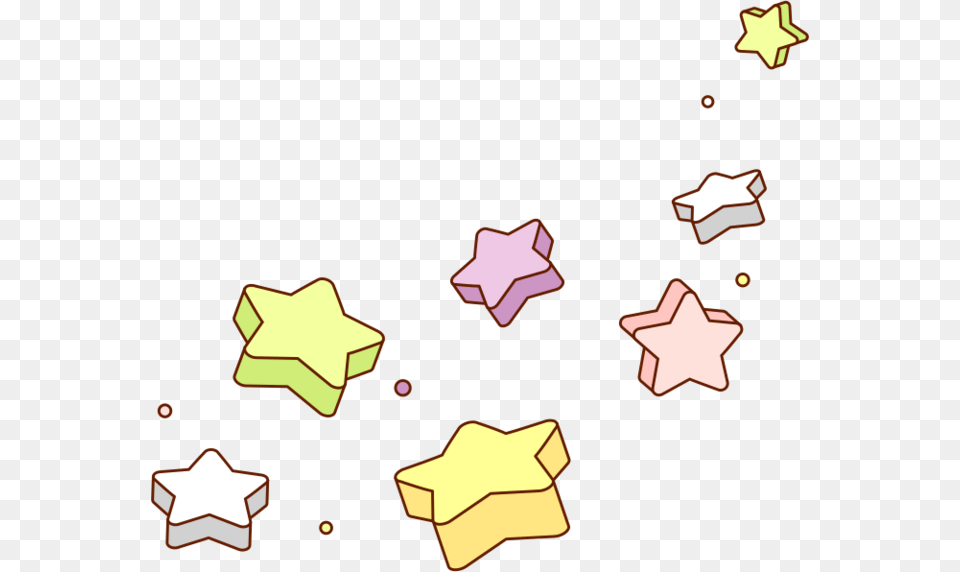 Star Overlay Frame Rainbow Cute Kawaii Cute Rainbow Star, Star Symbol, Symbol Png Image