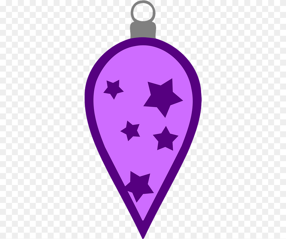 Star Pattern Christmas Bulb Clipart Grey Stars Cartoon, Purple, Person, Symbol Png Image