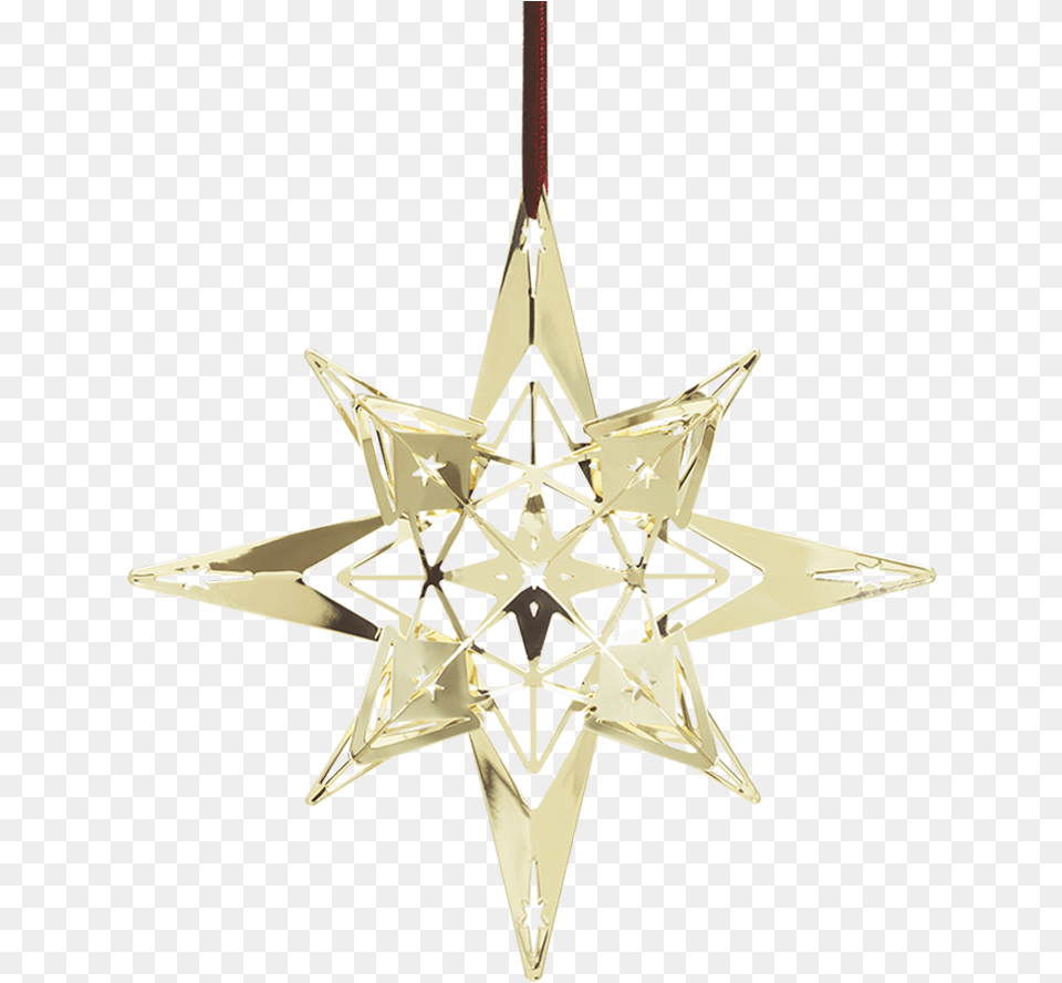 Star Pendant Oe13 Cm Gold Plated Karen Blixen Silver Christmas Stars, Star Symbol, Symbol, Accessories, Chandelier Free Transparent Png