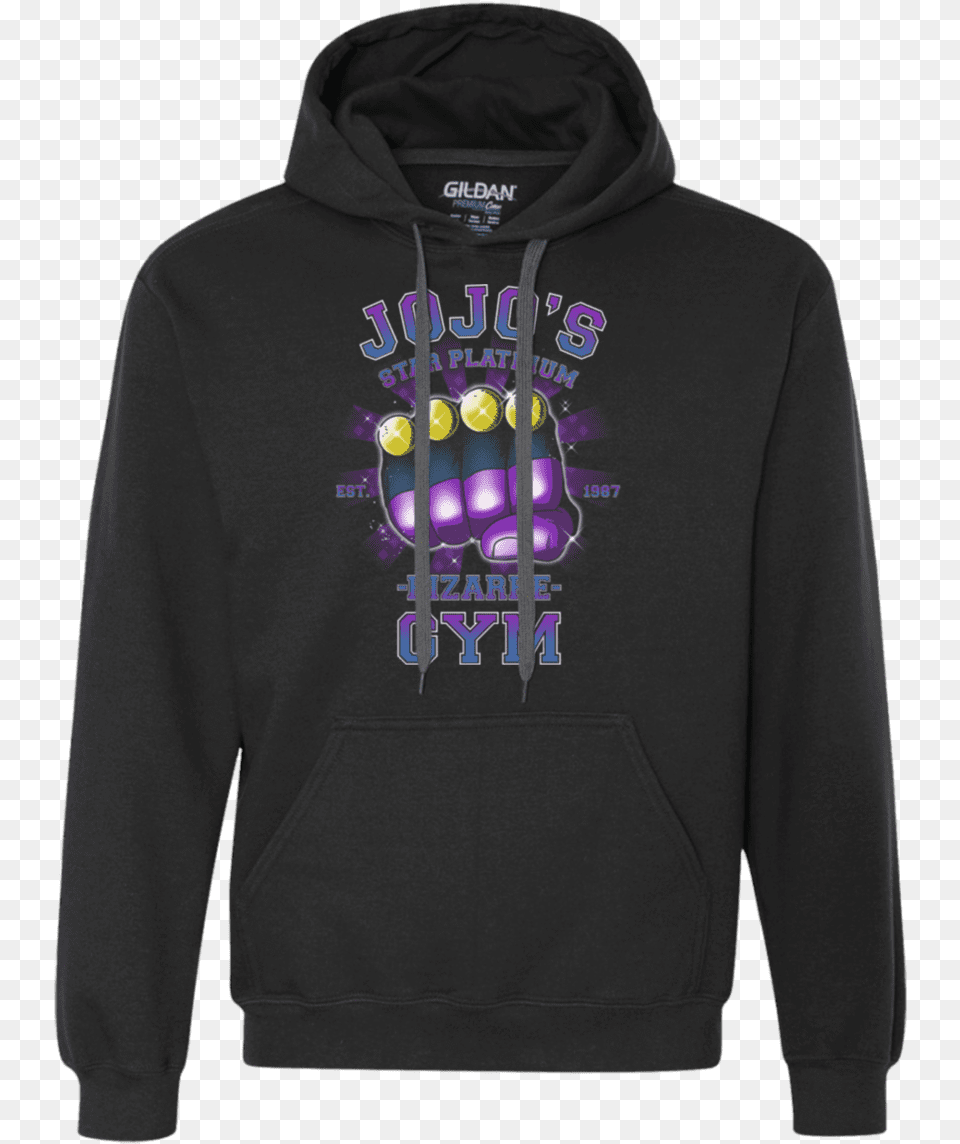 Star Platinum Gym Premium Fleece Hoodie Hoodie, Clothing, Knitwear, Sweater, Sweatshirt Png Image