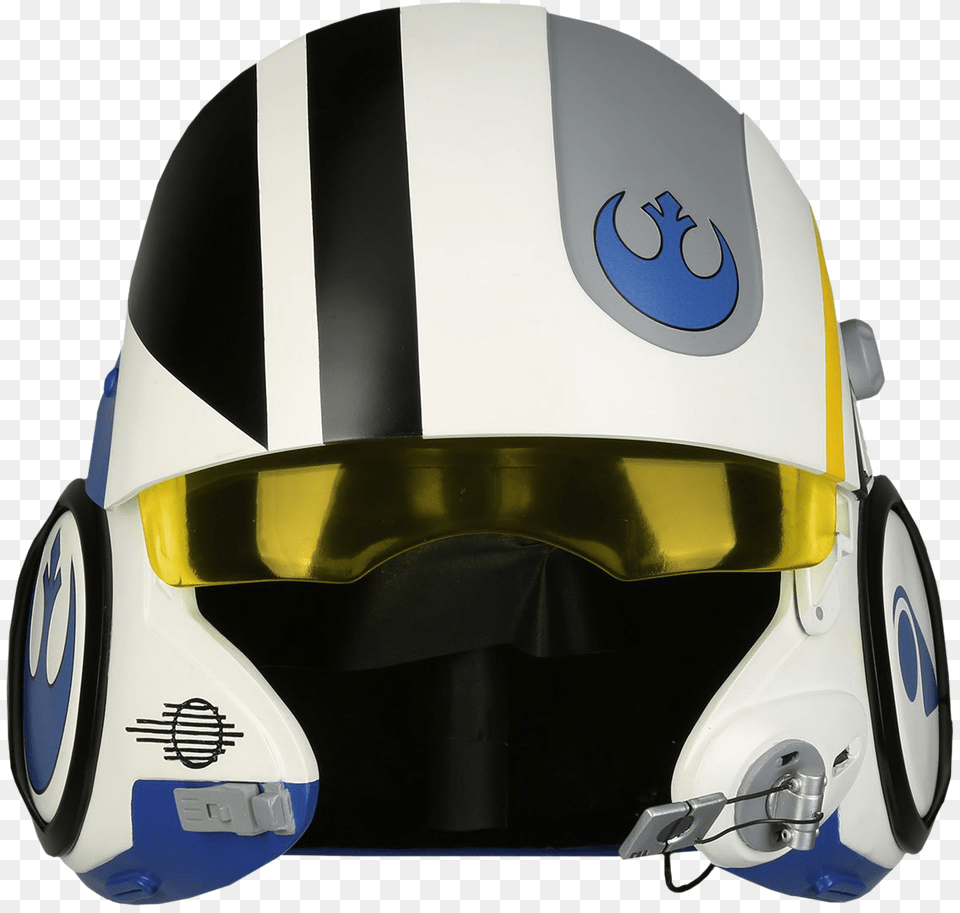 Star Poe Dameron Blue Helmet, Crash Helmet, American Football, Football, Person Free Transparent Png